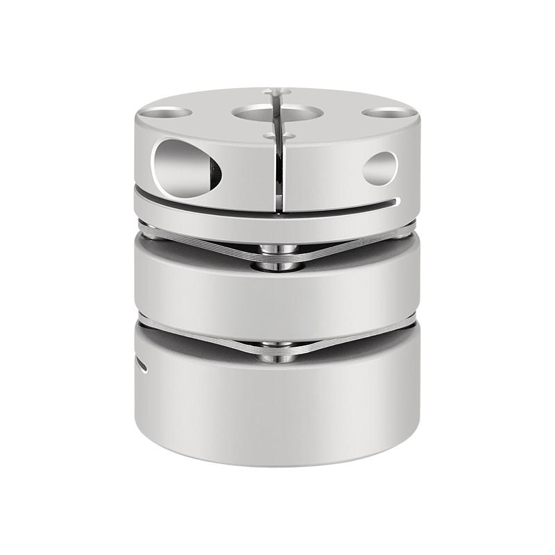 El tipo de abrazadera de acoplamiento de aleación de aluminio con disco de diafragma duradero RSK-CPL compensa las desviaciones angulares y axiales