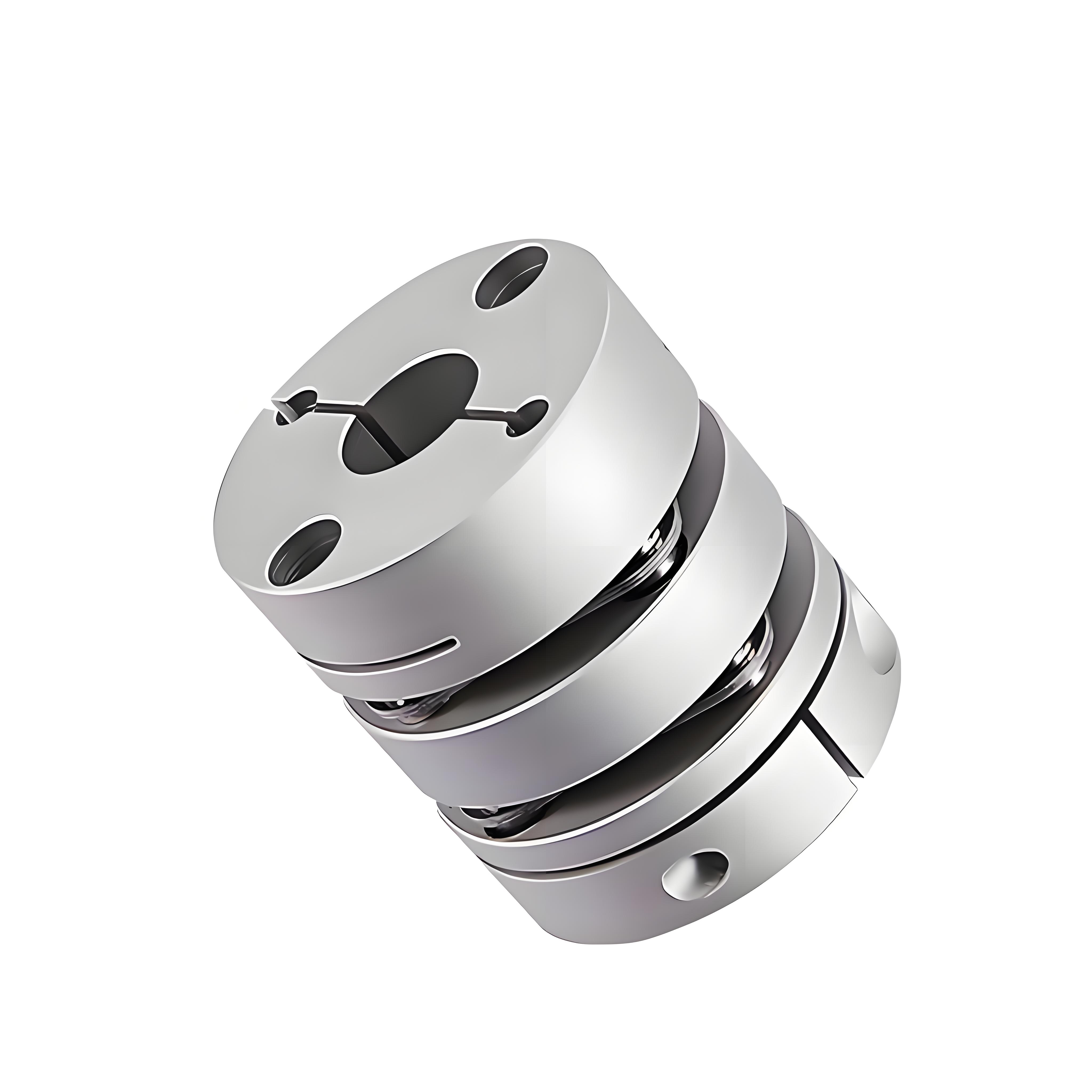 El tipo de abrazadera de acoplamiento de aleación de aluminio con disco de diafragma duradero RSK-CPL compensa las desviaciones angulares y axiales